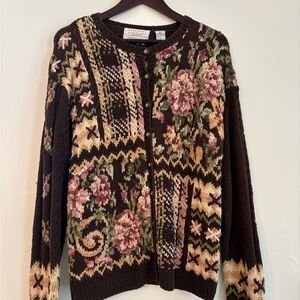 Hand Knit Vintage Cardigan